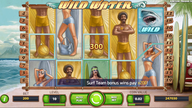 Бонусная игра Wild Water 4