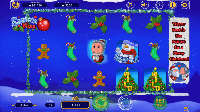 Игровой интерфейс Santa's Kiss 10