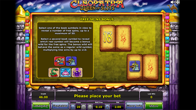 Бонусная игра Cleopatra Queen Of Slots 8