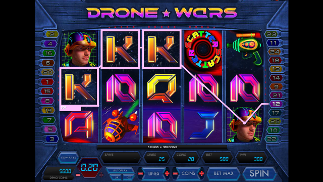 Игровой интерфейс Drone Wars 3