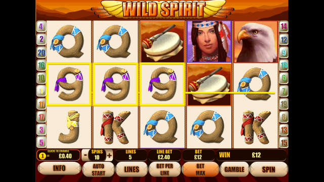 Игровой интерфейс Wild Spirit 7