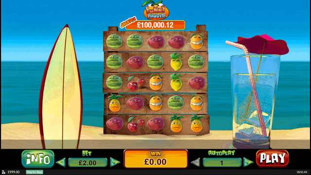 Игровой интерфейс Funky Fruits 2