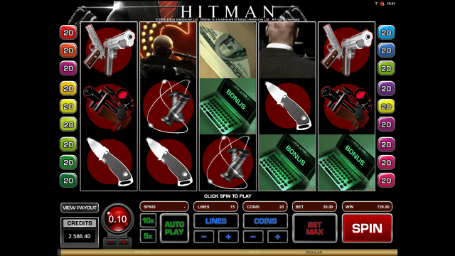 Характеристики слота Hitman 9