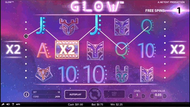 Игровой интерфейс Glow 4