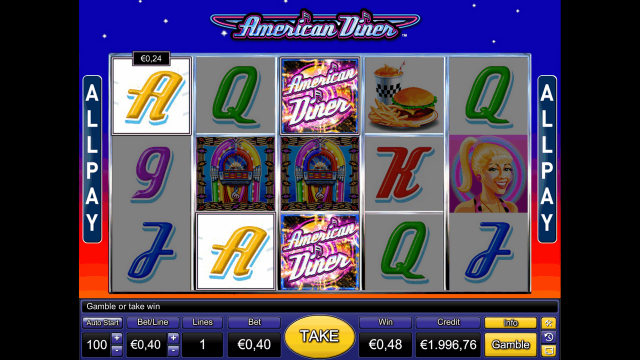 Игровой интерфейс American Diner 5