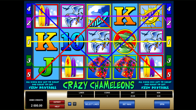 Бонусная игра Crazy Chameleons 1