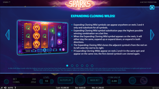 Игровой интерфейс Sparks 3