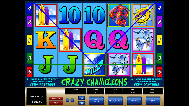 Игровой интерфейс Crazy Chameleons 8
