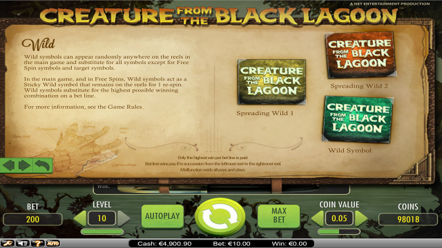 Игровой интерфейс Creature From The Black Lagoon 4