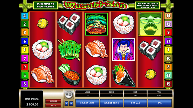 Игровой интерфейс Wasabi-San 1