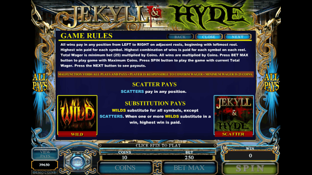 Бонусная игра Jekyll And Hyde 3