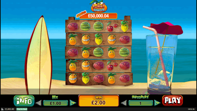 Игровой интерфейс Funky Fruits 1