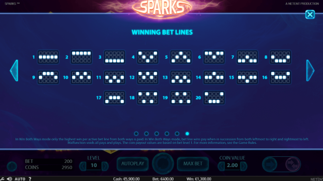 Бонусная игра Sparks 8