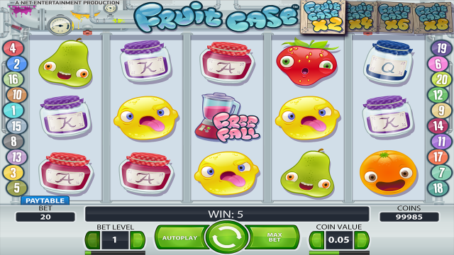 Игровой интерфейс Fruit Case 7