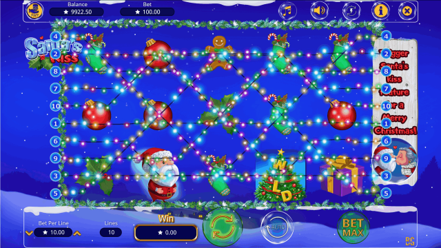 Игровой интерфейс Santa's Kiss 5