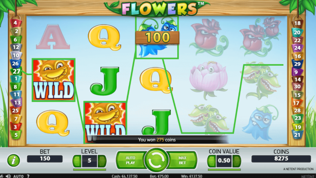 Бонусная игра Flowers 10